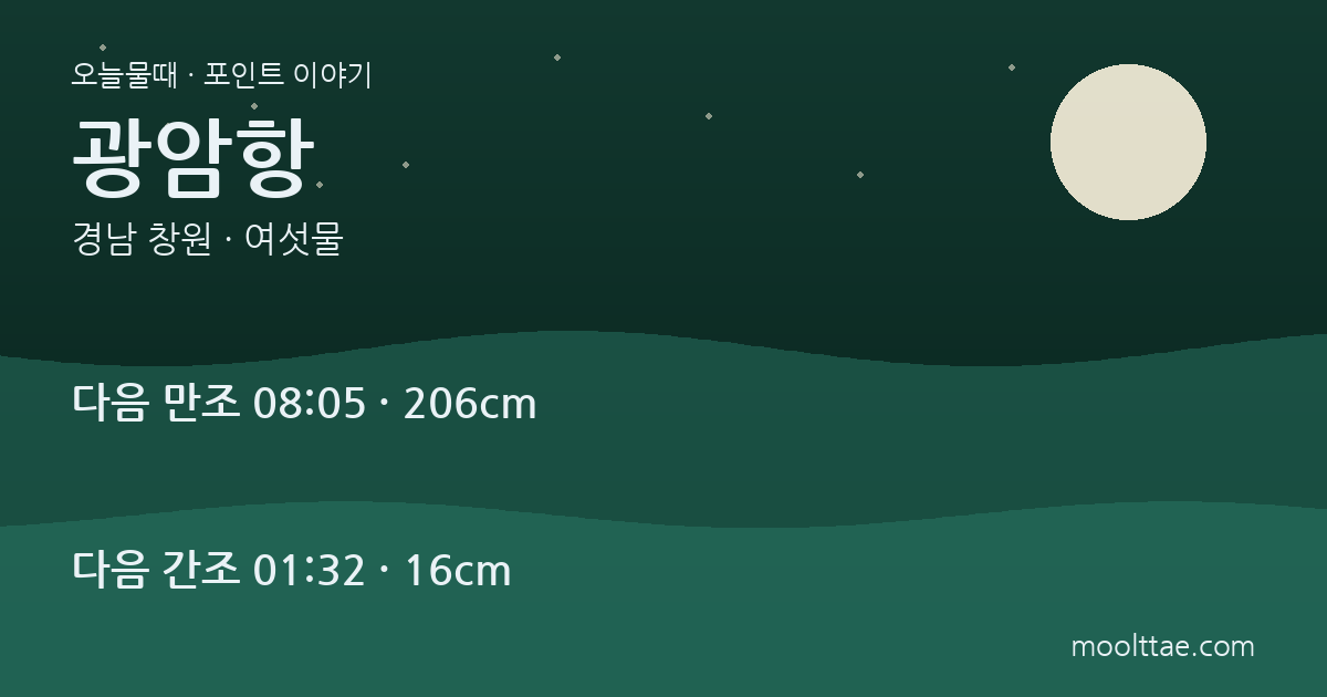 광암항 — 우리나라 첫 어보가 쓰인 바다에서 낚시하기 대표 이미지