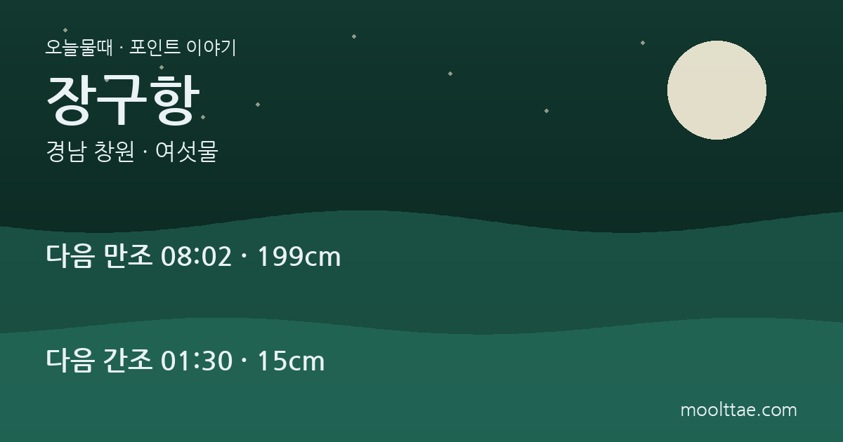 마산 장구섬 바닷길 — 간조 시각만 보고 가면 헛걸음합니다 대표 이미지