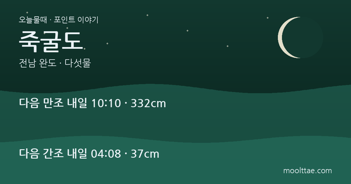 완도 죽굴도 여행 — 정기 여객선 없는 촬영지를 대하는 법 대표 이미지