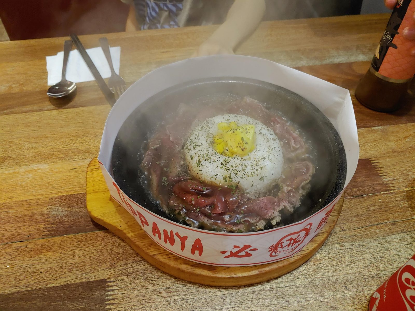 오셔너스의 테판야에서 먹은 달걀 철판 요리